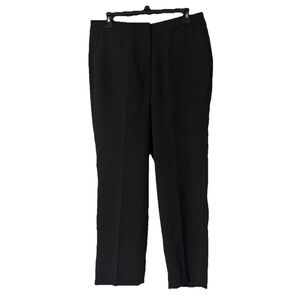 NWT J. Crew Womens Crepe Straight Leg Cropped Black Pants Slacks Trousers 10